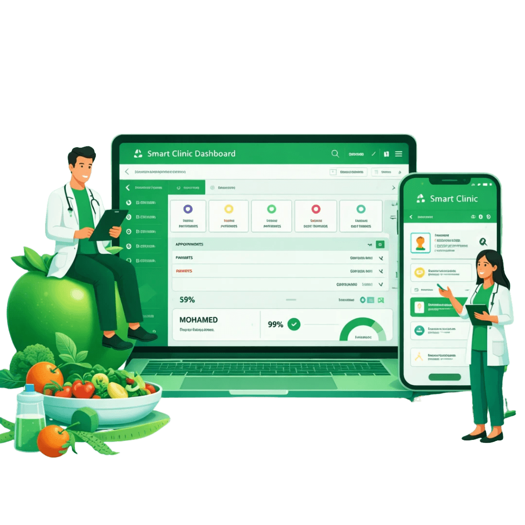 نظام إدارة عيادات تغذية ذكي بالذكاء الاصطناعي